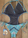 One Piece One Piece Tie Sides Waves