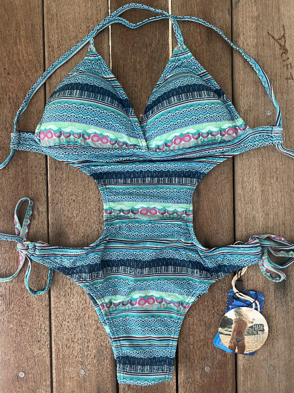 One Piece Tie Sides Waves